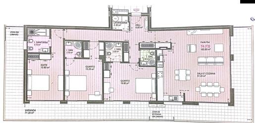 Appartement van superieure kwaliteit met 3 slaapkamers op een bevoorrechte locatie in Leiria 