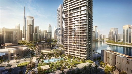 Burj Khalifa View| Waterfront community |5 mins to Dubai mall