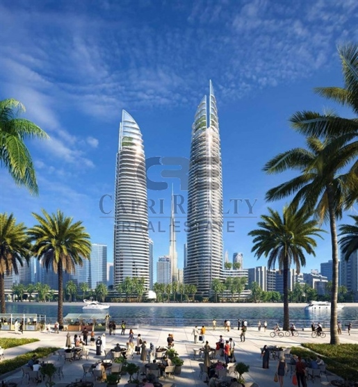 Canal & Burj Khalifa View - 1% месечно - Луксозен живот мм