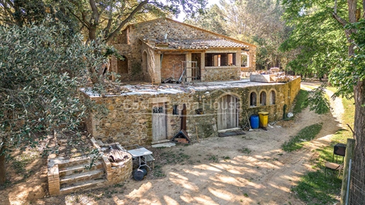 Finca de 2 hectáreas entre Esclanyà y Begur con masía en construcción y entorno natural de gran bell