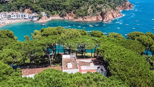 Luxe villa aan de kust in Tamariu, met een ongelooflijk uitzicht op zee en een tuin met zwembad