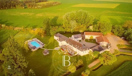 North of Vienne near Richelieu - Manor of 500 m² with swimming pool - Estate of 40 hectares