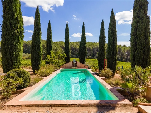 Var - Exceptional property - 8 ha wine - growing estate with Provencal house, dependencies and swimm
