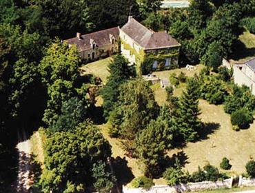 Loire Valley, mellom Langeais og Bourgueil, (Tours-Saumur), imponerende herregård