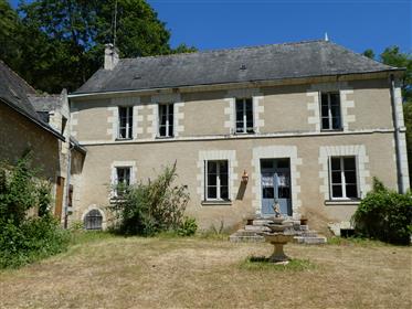 Loire Valley, impressive country house in a village between Tours and Saumur         Loire Valley, b
