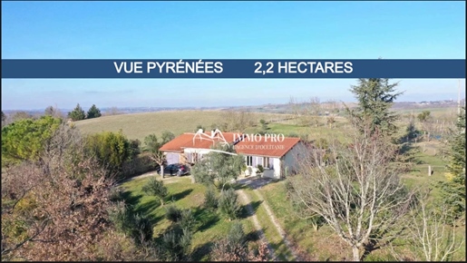 Maison Vue Pyrénées et 2,2 Hectares