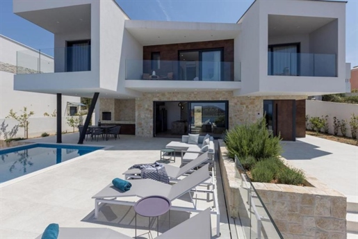Futuristic villa in Razanj area of Rogoznica 150 meters from the sea