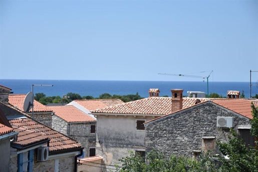 Family house with business space and sea view in Peroj just 1 km from the beach
