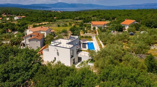 Villa in Bajčići, Insel Krk, mit Meerblick