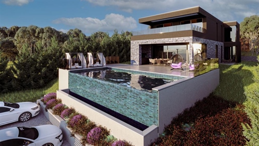 Moderne Villa im Bau in Rabac, Labin, nur 300 Meter vom Meer entfernt