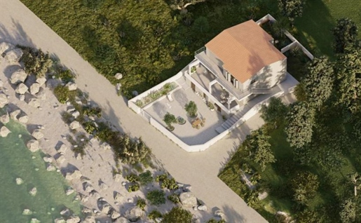 Waterfront apart-house of 6 apartment on Solta island - with potential of conversion into luxury vil