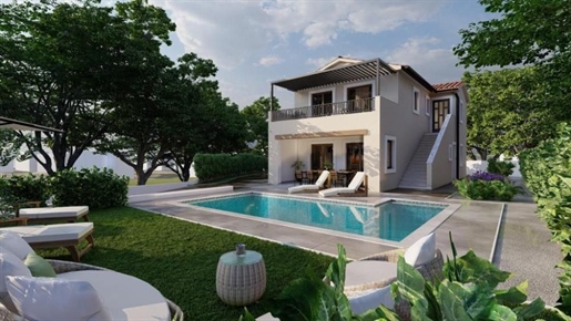 Modern Mediterranean villa with swimming pool