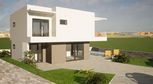 New modern villa with a pool and sea view, Krk