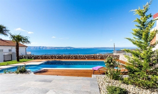 Luxury glamour villa in Klenovica with fantastic sea views