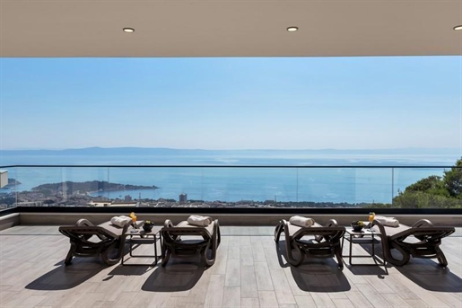 Inspiring modern villa in Makarska, Veliko Brdo, with open sea views and fantastic interior design