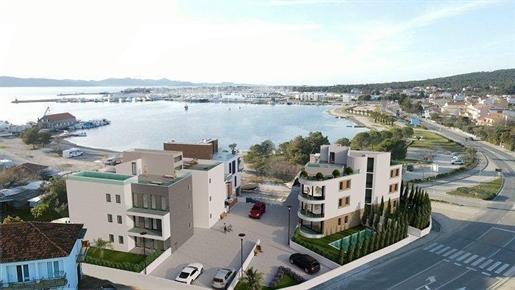 Luxury new penthouse with private swimming pool in Zadar area just 10 meters from the sea