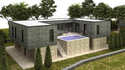 Cubic design villa with swimming pool in Poreč area