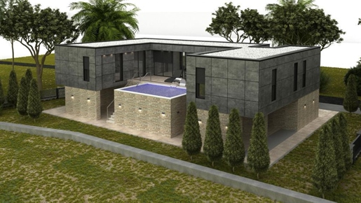 Kubische Designvilla mit Swimmingpool in der Gegend von Poreč