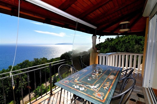 Enchanting villa in Kraj area near Moscenicka Draga with stunning sea views