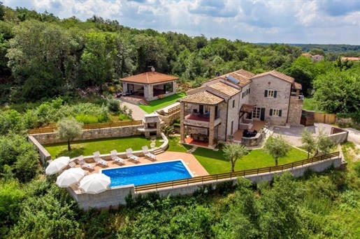 Istrian rustic villa with swimming pool in Tinjan