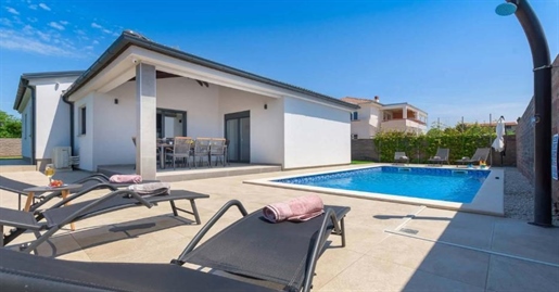 Newly built villa with swimming pool in Loborika