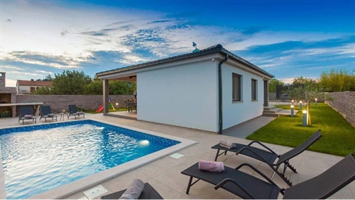 Newly built villa with swimming pool in Loborika