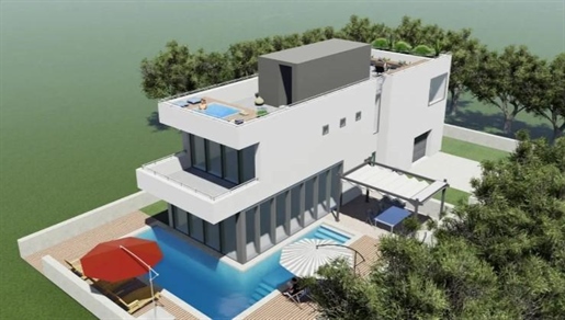 Modern villa with swimming pool near Zadar only 150 meters from the sea