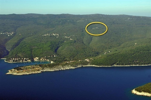 Large terrain with project just 1 km from the sea in Rabac area, meant for 54 villas construction