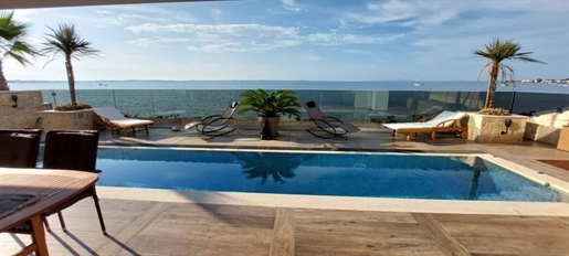 Modern villa first row to the sea near Zadar - new contemporary beauty!