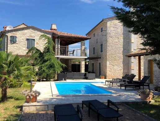 Authentic stone villa in Bale with swimming pool