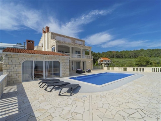 Villa on Korcula on the 1st line to the sea with incredible sea views and private dock for boats!