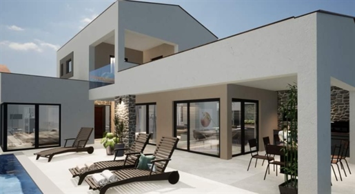 Contemporary design villa in Labin region