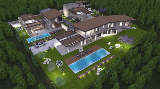 Luxury villa under construction with panoramic views in the area of Vodnjan