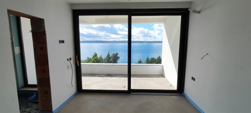 Modern villa with swimming pool, second row to the sea with panoramic sea views, Starigrad, for sale
