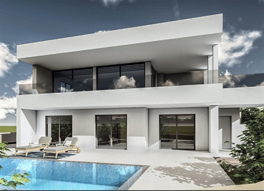Neu gebaute Villa mit Pool und Meerblick in Marcana bei Pula