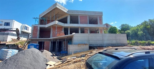 Modern villa with sea view and swimming pool in Crikvenica under construction