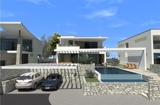 New modern villa under construction within a luxury condo