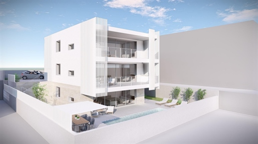 New complex of apartments with sea view in the city of Krk, 200 meters from the sea