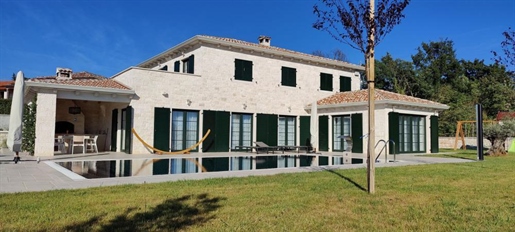 A beautiful new stone villa with a sea view in Porec area of new Tuscany