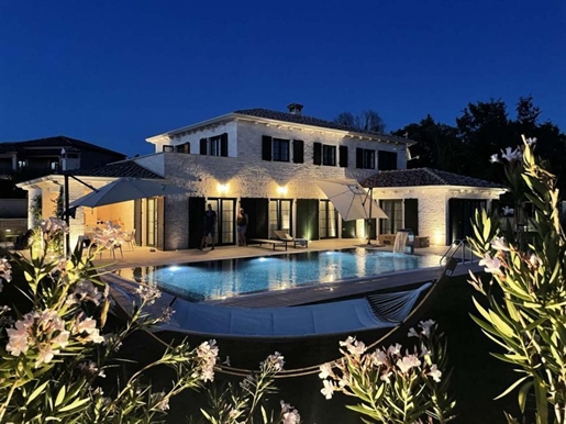 A beautiful new stone villa with a sea view in Porec area of new Tuscany