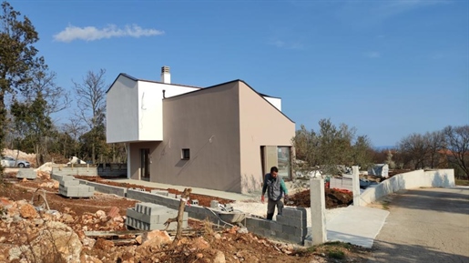 Modern villa with sea view in Krnica under construction
