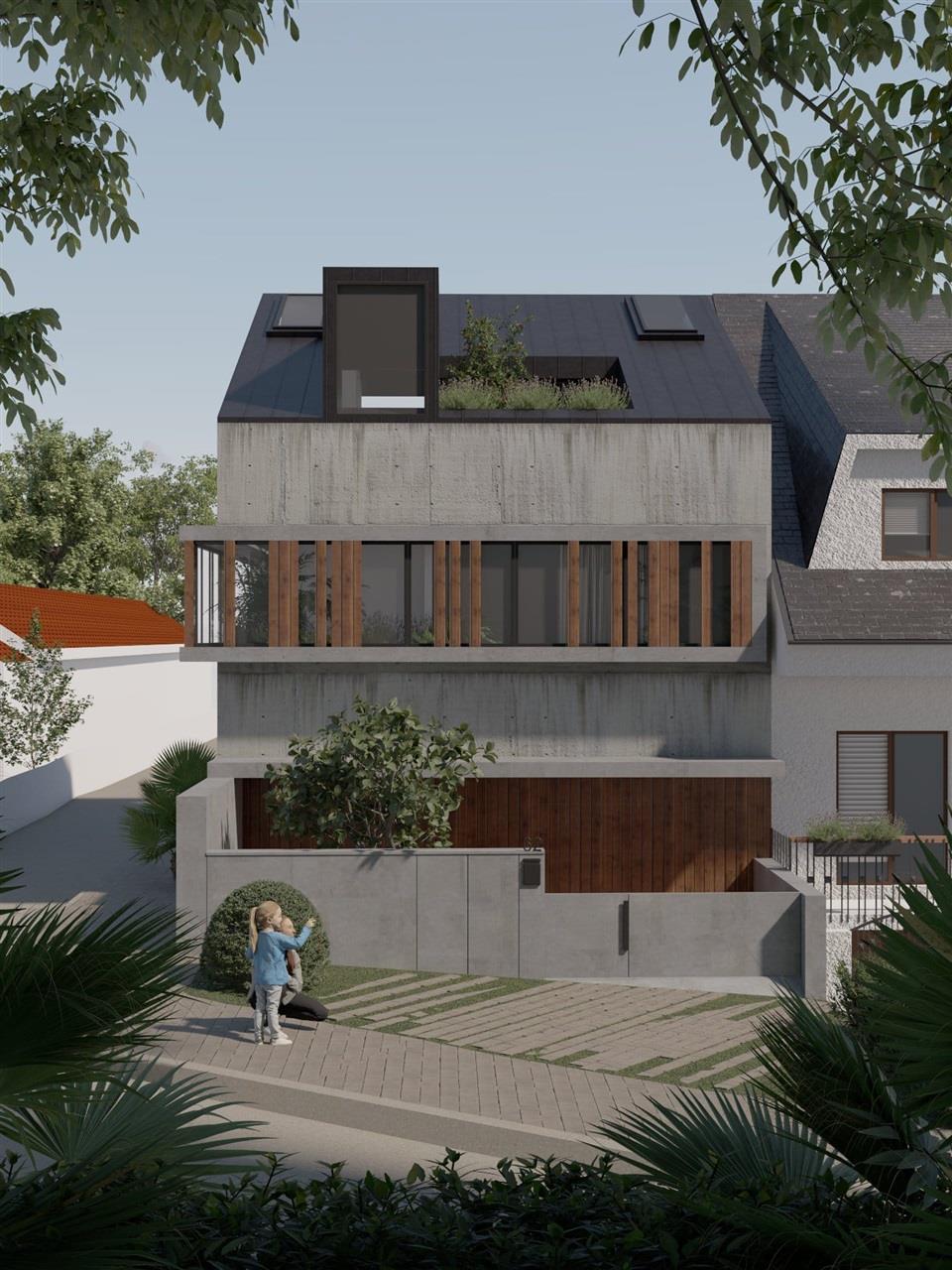 Plot with approved plans 4-bedroom house. Fluvial,
