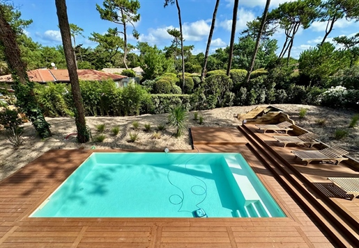 Cap-Ferret at the foot of the Lighthouse, lovely Villa Bois, 5 bedrooms