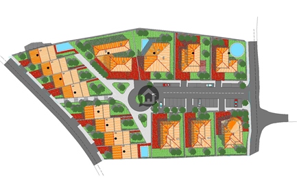 Grond voor de bouw van verschillende villa's