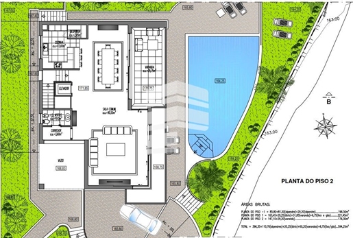 Land met goedgekeurd project voor villa met 3 slaapkamers, zwembad en uitzicht op zee - Cristo Rei