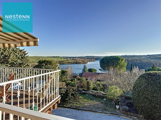 Maison à vendre 159m2 avec beau terrain, exceptionnelle vue lac et Pyrénées Nailloux 31560