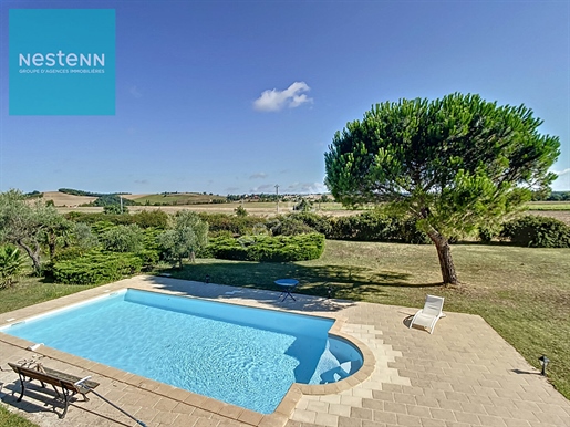 Gerenoveerde boerderij te koop, 236m², zwembad, garage, park, dicht bij Villefranche de Lauragais