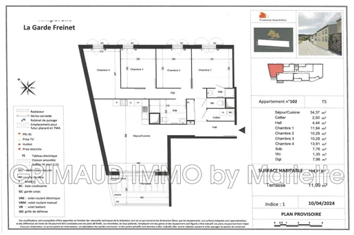 Mooi appartement met 4 slaapkamers en terras