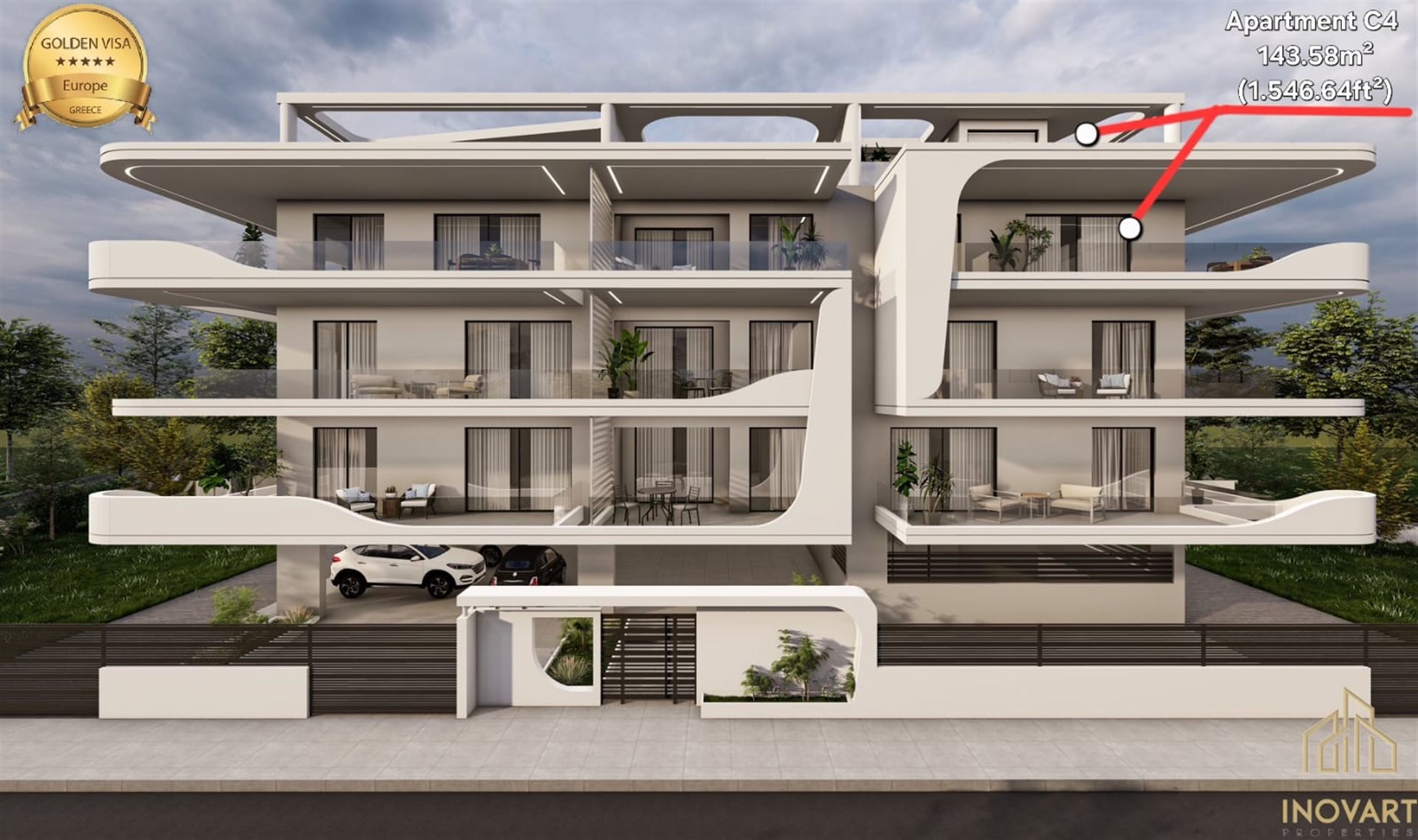 Appartement neuf à vendre - 143,58 m² - Kalamata (rue Defkalionos)