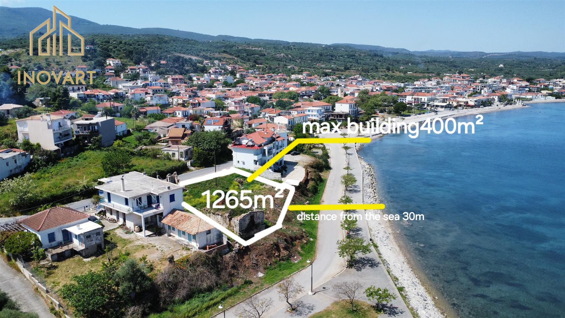 Beachfront plot for sale in Petalidi, Messinia